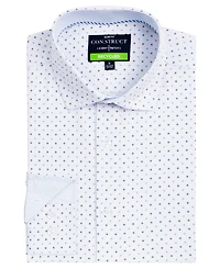 ConStruct Men's Diamond Print Performance Stretch Dress Shirt