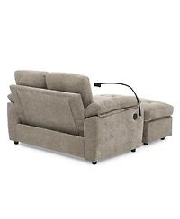 Streamdale Furniture Reclining Sofa with Usb, Ottoman
