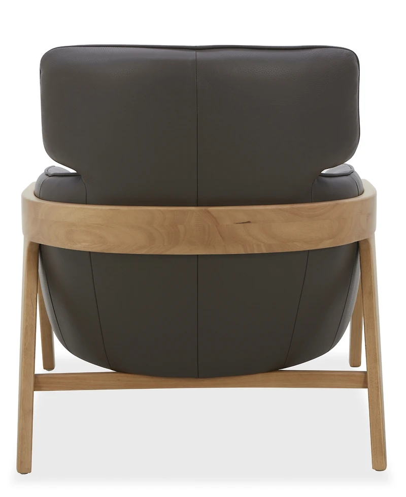 Cherin 32" Leather Upholstery Accent Chair