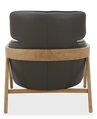 Cherin 32" Leather Upholstery Accent Chair
