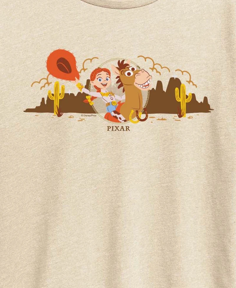 Hybrid Apparel Plus Toy Story 5 Jessie Riding Bullseye Western Short-Sleeve Graphic T-Shirt