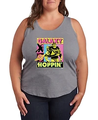 Hybrid Apparel Plus Toy Story 4 Buzz Galaxy Hoppin Racerback Sleeveless Tank Top