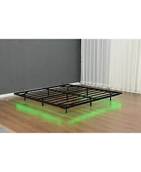 Streamdale Furniture Led Floating Bed Frame, Metal Platform, No Box Spring