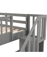 Streamdale Furniture Twin Bunk Bed w/ 3 Drawers