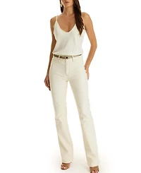The Noli Shop Women's Aria Coated Flare Jean