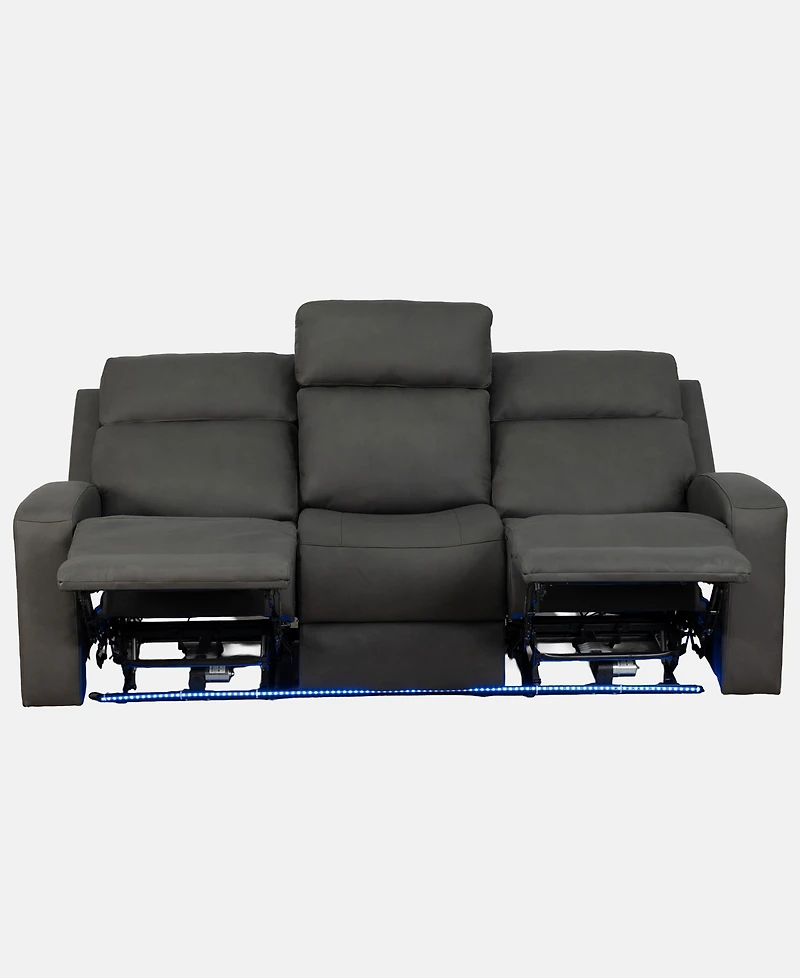 Hewitt 85" Leather Power Reclining Sofa