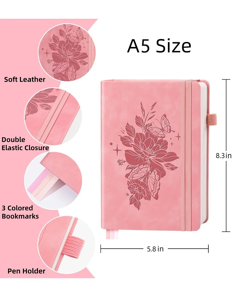 Gnuadz Leather Hardcover Sketchbook Journal Notebook