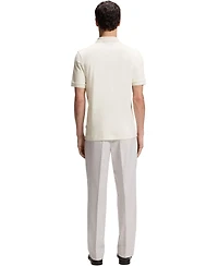 Boss by Hugo Men's Cotton Regular-Fit Patterned Collar Polo Shirt