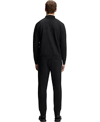 Boss by Hugo Men's Triangle-Jacquard Zip-Up Sweatshirt