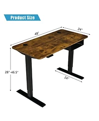 Gouun Electric Sit-to-Stand Desk with Digital Controller and Usb Charging Port