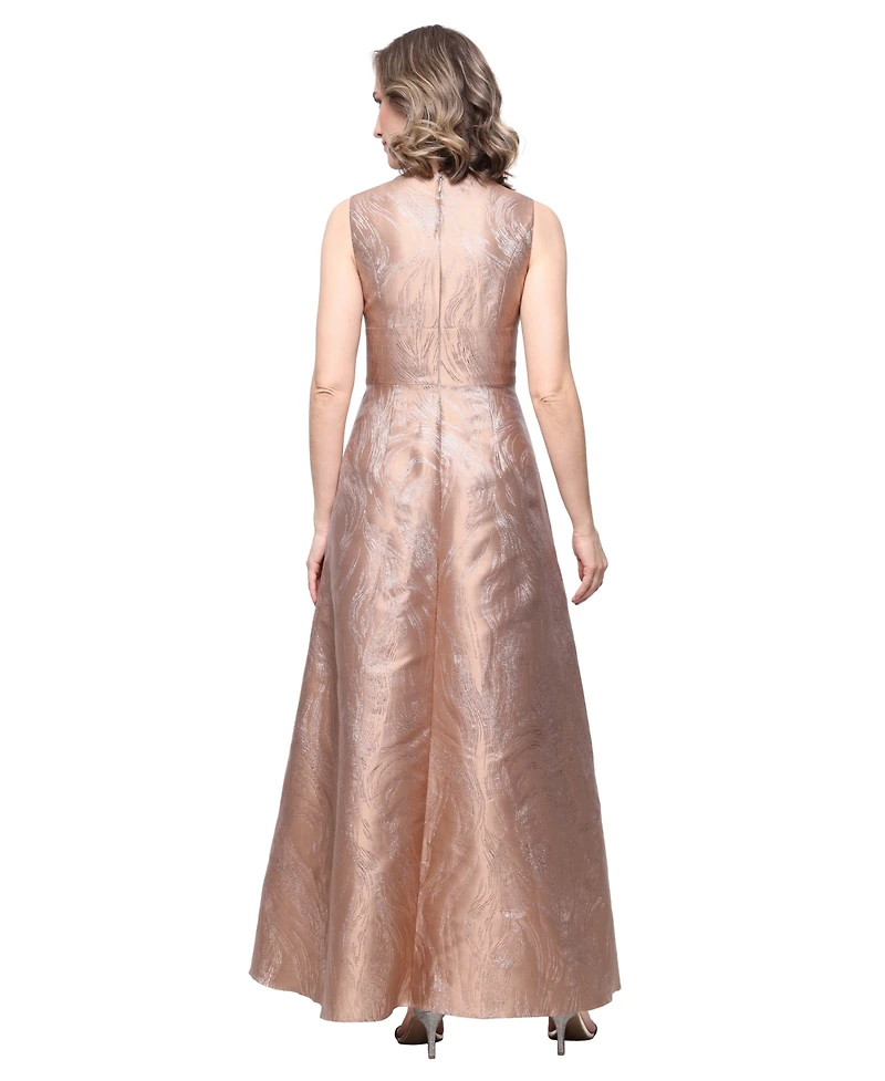 Alex Evenings Petite V-Neck Sleeveless Gown
