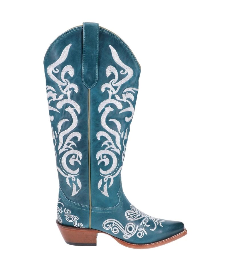 Malibu Beach Women's Premium Western Leather Boots Calypso