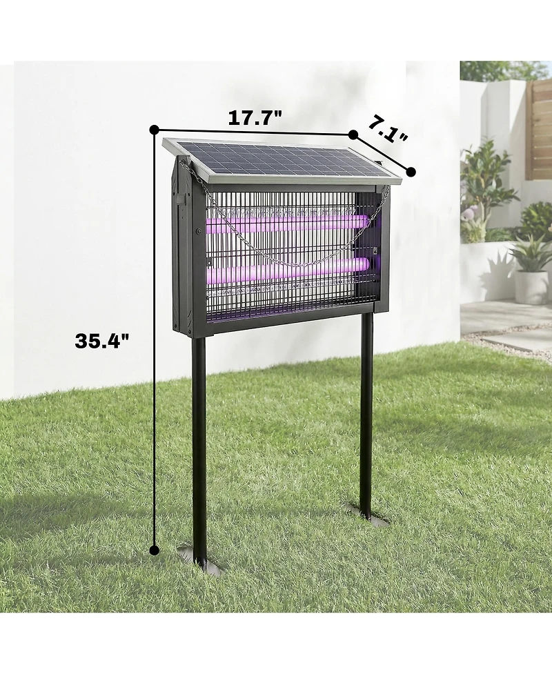 Outsunny Solar Zapper Outdoor Zapper with Cord,