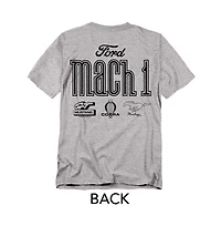 Mustang Men's Ford Mach 1 Logos Front Back T-Shirt