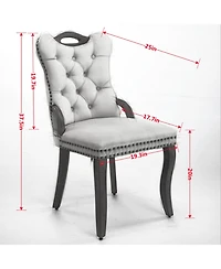 Clihome Thick Chrome Swivel Velvet Barstools,Adjustable Height,Modern Upholstered with Base,Tufted Buttonsand Diamond Pleating ( Set of 2)