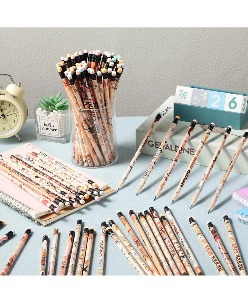 Gnuadz Inspirational Pencils Bulk Motivational School Stationery Gifts