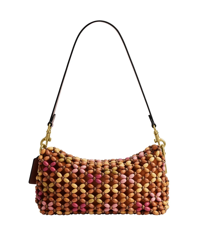Coach Wooden Beaded Tabby Small Shoulder Handbag