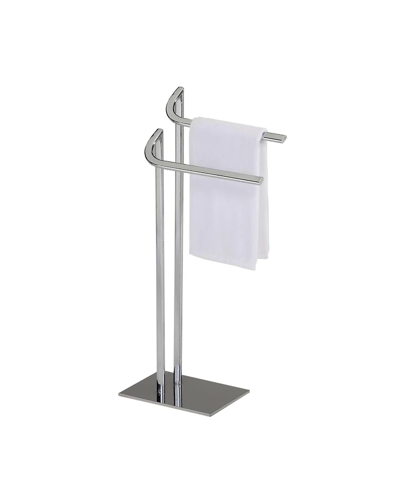 Kings Brand Furniture Metal Double Bar Towel Rack Stand For Bathroom Towel Storage