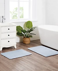 Truly Soft Solid Memory Foam 2-Pc. Bath Rug, 20" x 32"