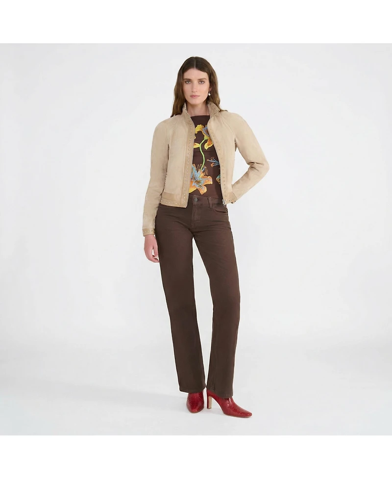 Furniq Uk Women's Suede Jacket