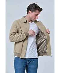 Furniq Uk Men's Men s Suede Bomber Jacket, Created for Macy