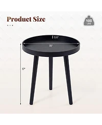 Gymax Round Side Table Sofa Coffee End Accent Table Nightstand Home Furniture