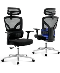 gaomon Ergonomic Desk Chair,Home Mesh Office Desk Chair with Adjustable Lumbar Support,High-Back Computer Gaming Chair with Headrest 3D Armrests