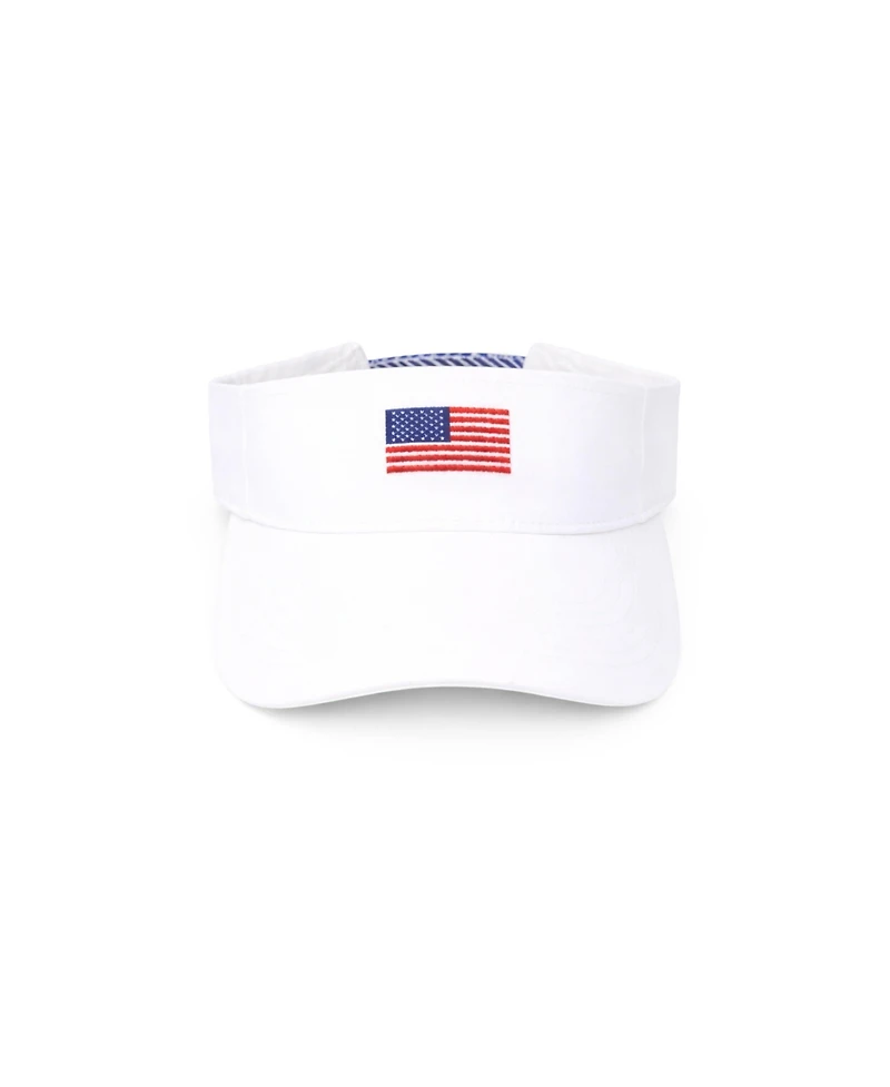 Bits & Bows Kids and Little/Big Unisex American Flag Visor