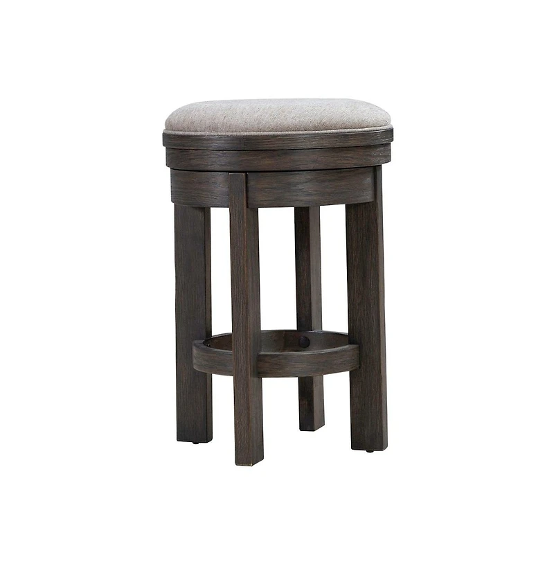 Liberty Furniture Industries, Inc. Lennox Hill Upholstered Swivel Console Stool - Counter Height 26 Inches