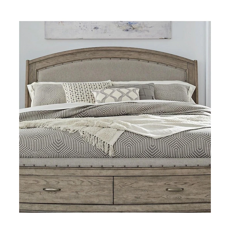 Liberty Furniture Industries, Inc Avalon Panel Headboard with Wood Frame