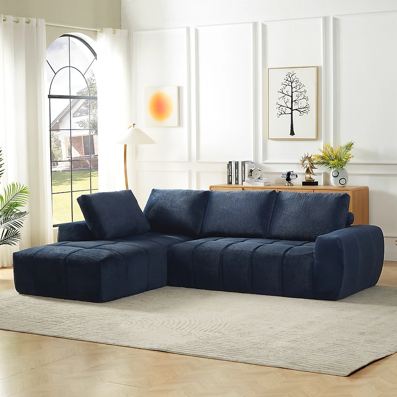 Streamdale Furniture Modern Tufted Segmented Sofa with Pocket Spring Support - No Assembly