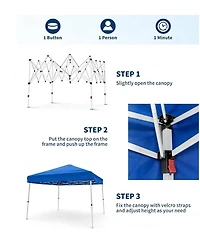 gaomon 10x20 ft Pop Up Canopy Tent, Portable Instant Shelter with 8x8 ft Cover, for Patio, Garden, Beach