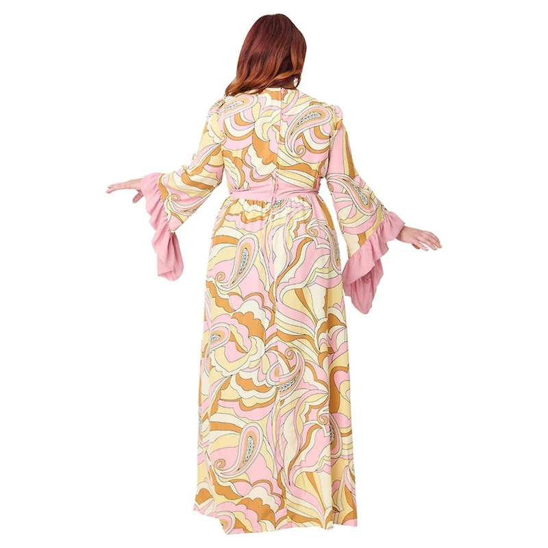 Unique Vintage Plus Sweetheart Flutter Sleeve Swing Dress