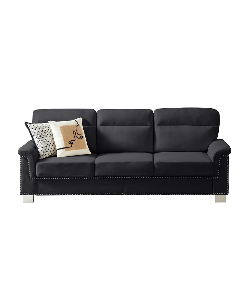 Streamdale Furniture 82" Modern Snowfleece 3-Seater Sofa
