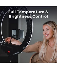 Lume Cube Portable Bi-Color Led Ring Light with Stand without Battery