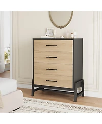 gaomon 4-Drawer Dresser for Bedroom Tall Freestanding Wooden Storage Chest