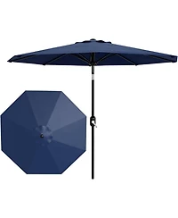 gaomon 10FT Outdoor Table Patio Umbrella with Crank Lift and Push Button Tilt for Pool, Deck, Yard, Garden
