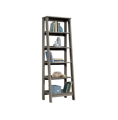 Sauder Trestle Open Shelving, Mystic Oak finish
