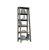 Sauder Trestle Open Shelving, Mystic Oak finish