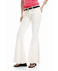 Desigual Women's Frayed flare jeans