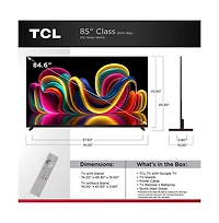 Tcl 85" X11L Series 4K Mini Led Smart Google Tv Dolby Vision Hdr Gaming - 85X11L