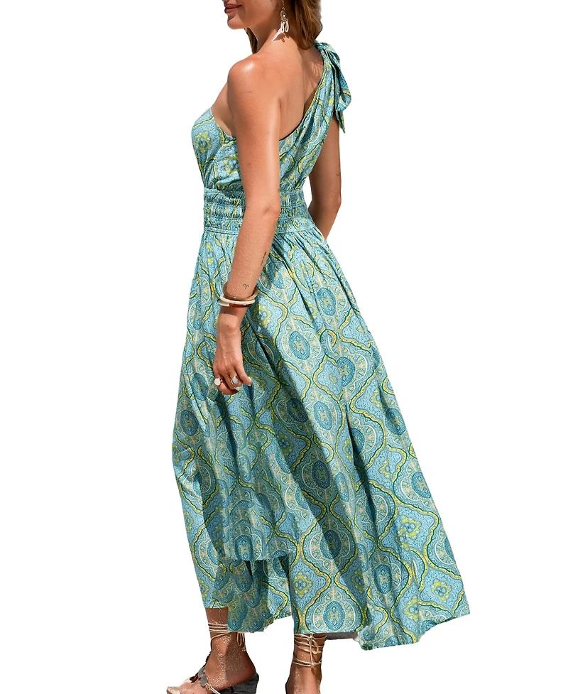 Cupshe Women's Cool Air Ornate Maxi Beach Dress