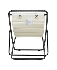 Asagikoiai 2-Piece Folding Rattan Lounge Chair Set, Adjustable Reclining Outdoor with Cushion-Asagikoiai