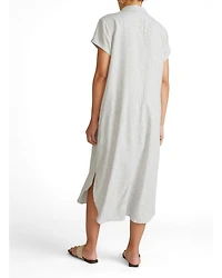 Universal Standard Plus Dune Linen Shirtdress