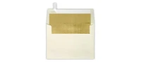 Gnuadz A7 Foil Lined Invitation Envelopes Peel Press Gold Lux Lining
