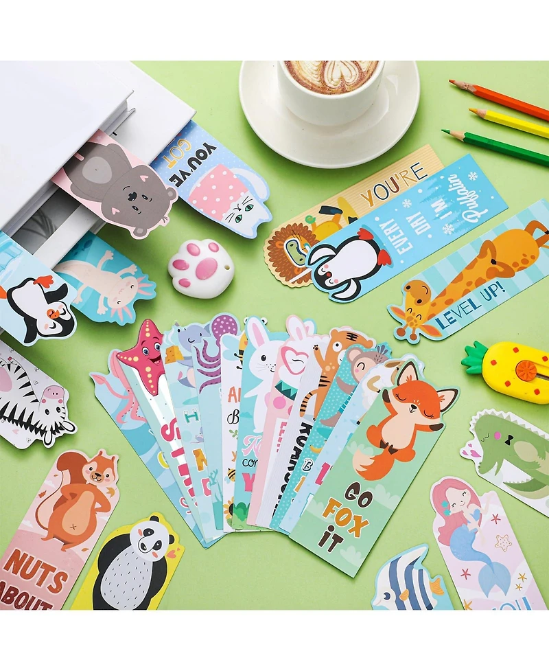 Gnuadz Animal Pun Bookmarks Funny Motivational Reading Gifts