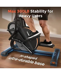 Fed Fitness Compact Elliptical with 45degree(s) Incline, 16 Resistance Levels, App Compatibility, Home Exercise Machine
