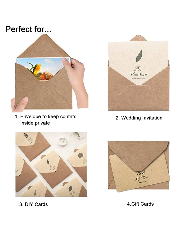 Gnuadz Invitation Envelopes V-Flap