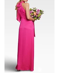 Maids to Measure Women's Tilly Satin High Neck Bridesmaid Dress