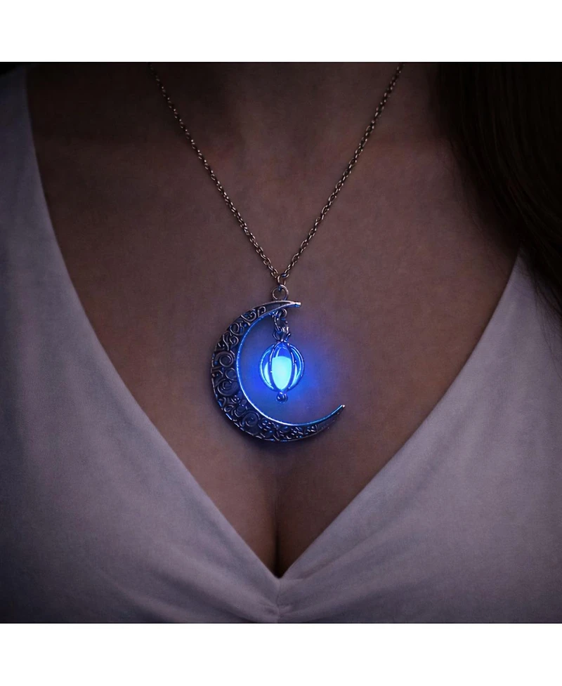 Rebl Jewelry Moon Glow Pendant Necklace